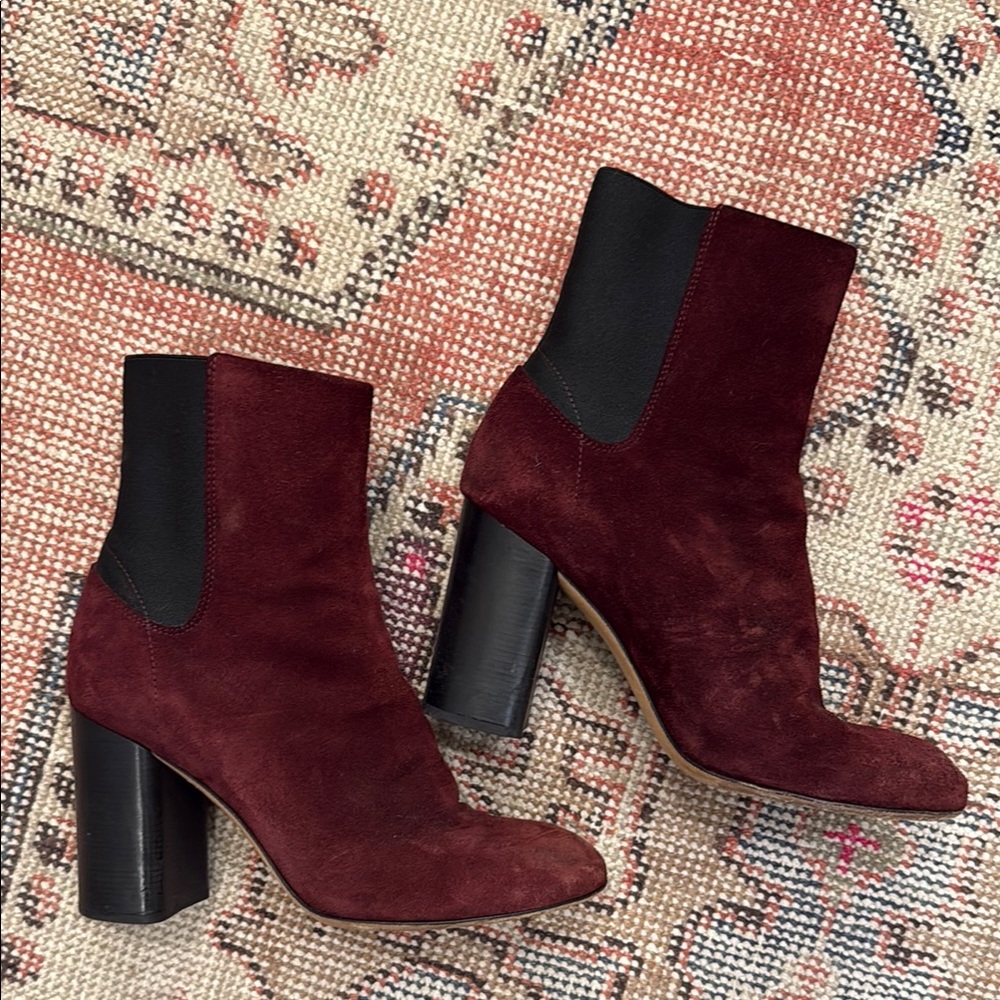 Rag & Bone Burgundy Ankle Boots